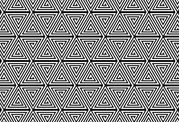 Make lines into triangles and stack them together to deceive Use it as a background or fabric pattern