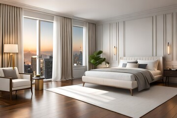 Fototapeta na wymiar modern living bedroom