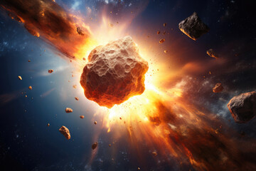 Starry Night Danger: Asteroid Crash