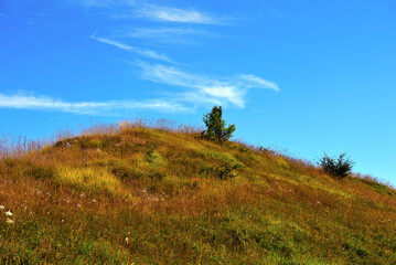 panorama from the path to antola mountain liguria italy