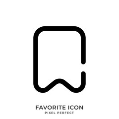 Favorite icon with style line. User interface icon. Vector illustration.