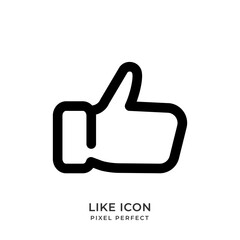 Like icon with style line. User interface icon. Vector illustration.