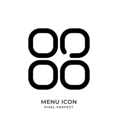 menu icon with style line. User interface icon. Vector illustration.