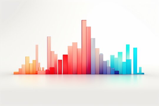Graphic illustration of a bar chart of histogram