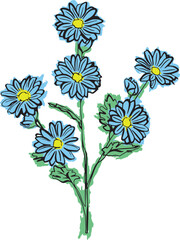 Blue Daisy