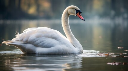 Fototapeta premium swan on the lake
