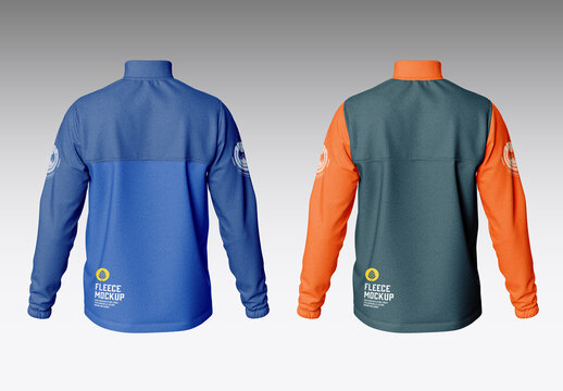 Men's Fleece Jacket Mockup