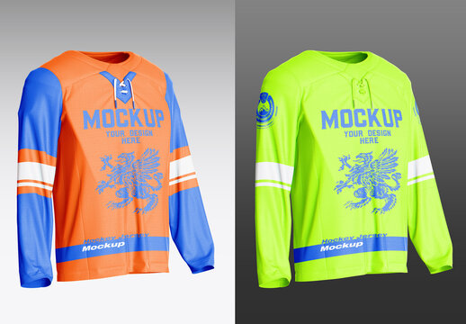Hockey Jersey with Armor Inside Mockup
