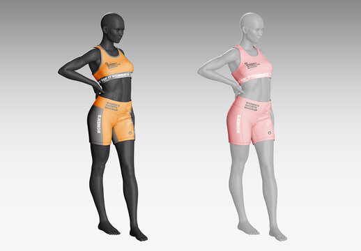 Top and Shorts Mockup