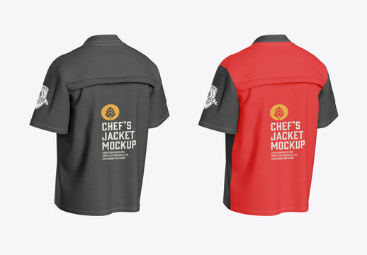 Men's Chef's Jacket Mockup