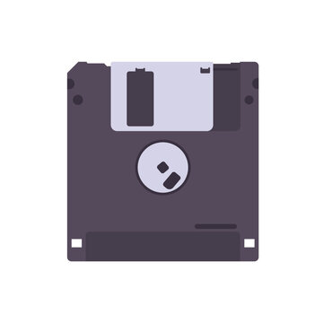 Floppy Disk Flat Illustration. Clean Icon Design Element on Isolated White Background