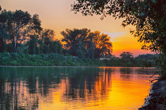 Sunset over theis 