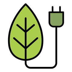Eco energy icon