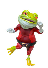 super frog is dancing