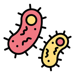 Virus, bacteria icon