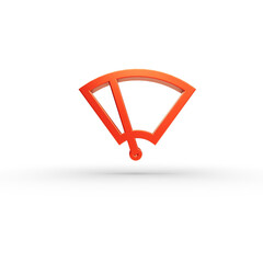 Rain sensor Car Dashboard Warning Maintenance Icon Sign. Transparent background