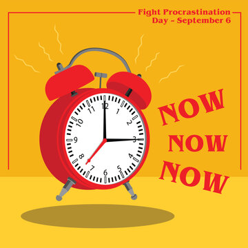 vector design Fight Procrastination Day – September 6