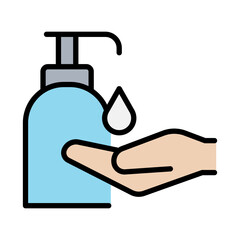 Washing hand icon