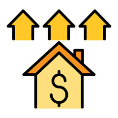 Real estate investment icon