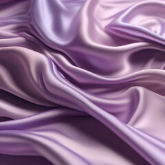 Fototapeta premium Beautiful silk flowing swirl of pastel lila and purple cloth background. template for product presentation. created with generative AI technology