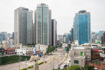 street view of seoul city, south korea