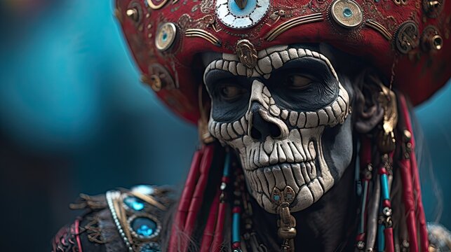 colorful voodoo priest