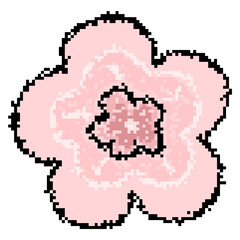 Flower pixel art