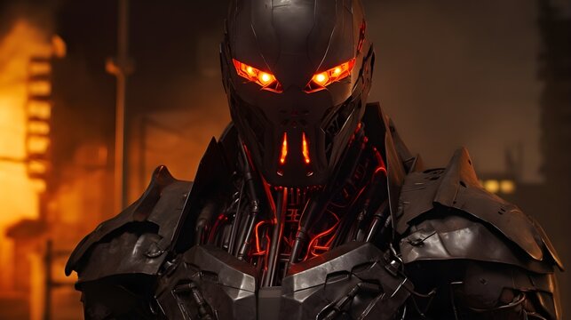 predator inferno robot red