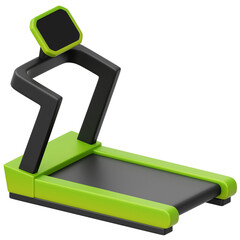Treadmill 3D icon Isolate Transparent Background, 3D Rendering illustration