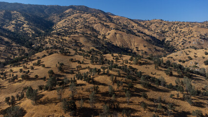 Mountains in Sequoia National Forest near Lake Isabella, California