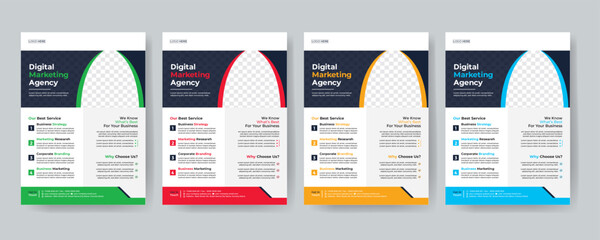 Modern Creative Corporate & Business Flyer Brochure Template Design, abstract business flyer, vector template design. Brochure design, cover, annual report, poster, flyer