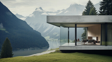 Swiss Minimalist Living Space