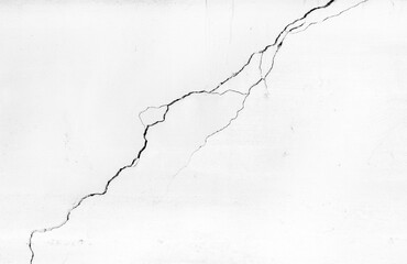 Big Natural Wall Crack Texture. Old Antique Stone Concrete. Rough Grunge Background.