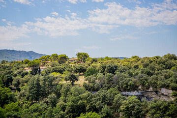 Paysage de Provence vu depuis Venasque