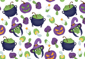 Seamless pattern for Halloween. Vector illustration