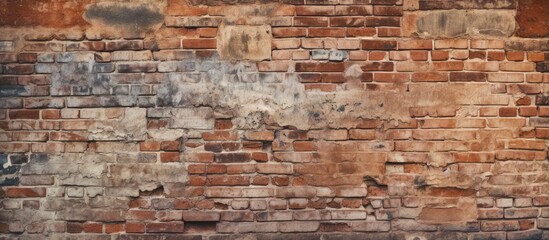 Texture of an ancient brick wall