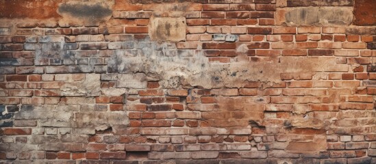 Obraz premium Texture of an ancient brick wall