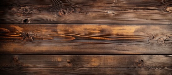 Grunge rustic wooden table top view with old natural pattern on dark surface