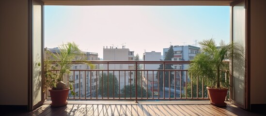 Decorating the balcony of a residential apartment and its view