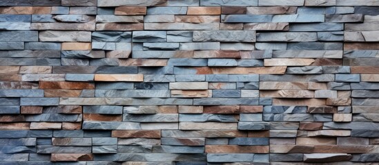 Fototapeta premium decorative slate stone wall design