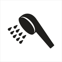 shower icon simple design art eps 10
