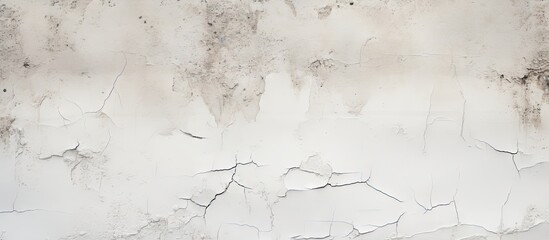 Pale colored solid floor with a rough texture sepia grunge crack on a beige empty wall with a brushed print of sand brick in a home with a dirty appearance