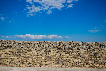 Mur de pierres sèches de Gordes en Provence
