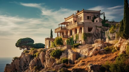 An old Villa on the cliff