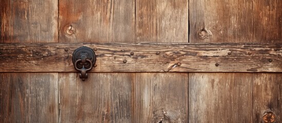 Antique door with a knob