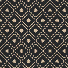 Geometric seamless pattern design arabic and islamic style background 