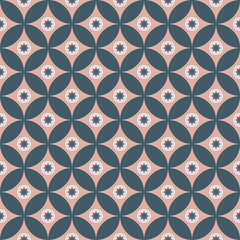 Fototapeta premium Seamless pattern design background decorated with soft colors