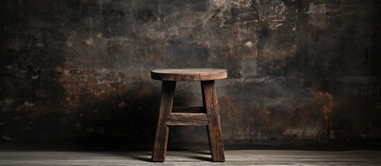 Antique handcrafted wood seat