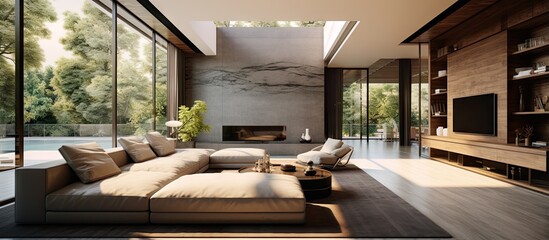 Obraz na płótnie Canvas Contemporary and stylish home interior design