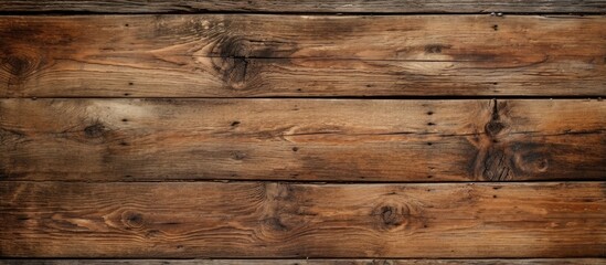 Naklejka premium Aged wooden planks with texture and pattern serve as a background